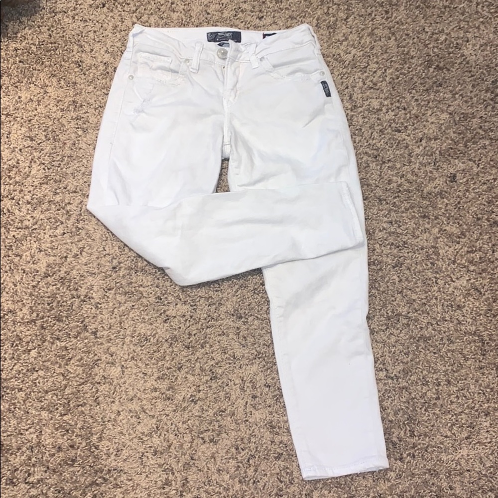 Silver Suki High Capri